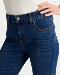 Chico's | Petite Girlfriend Fray Hem Kick Flares/ Carina Indigo