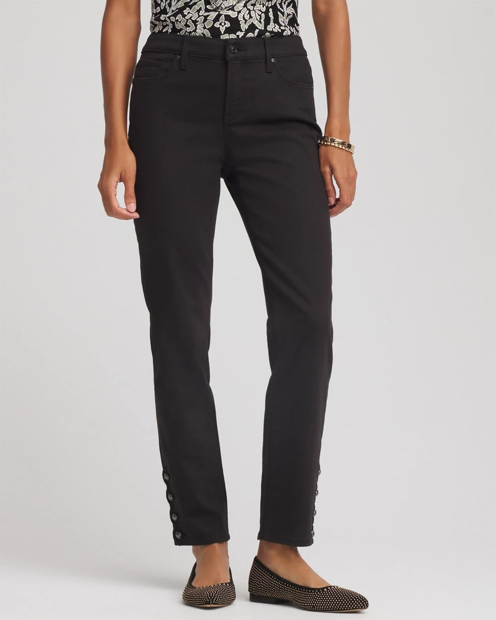Chico's | Girlfriend Slim Ankle Jeans/ Black
