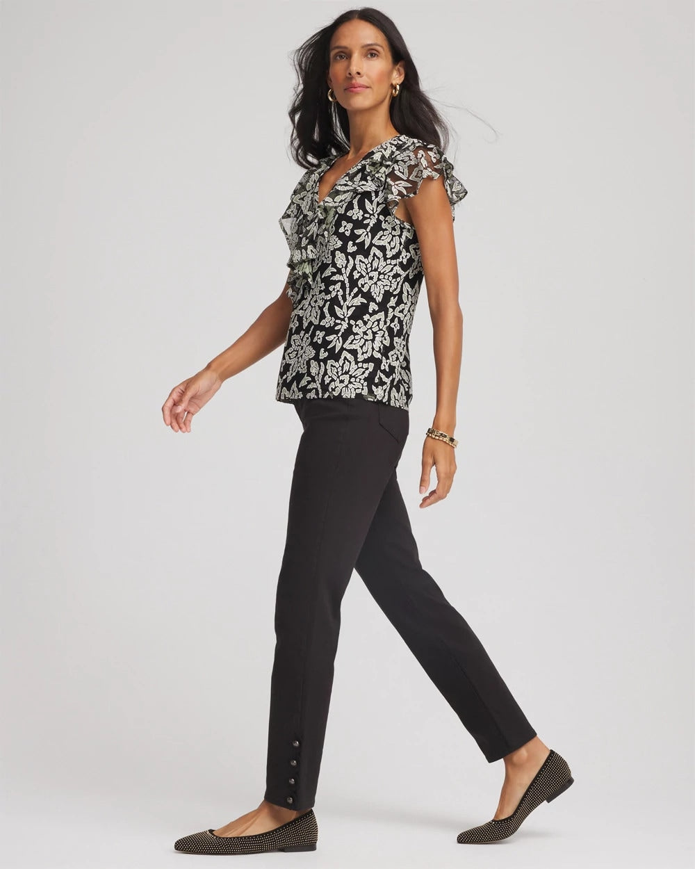 Chico's | Girlfriend Slim Ankle Jeans/ Black