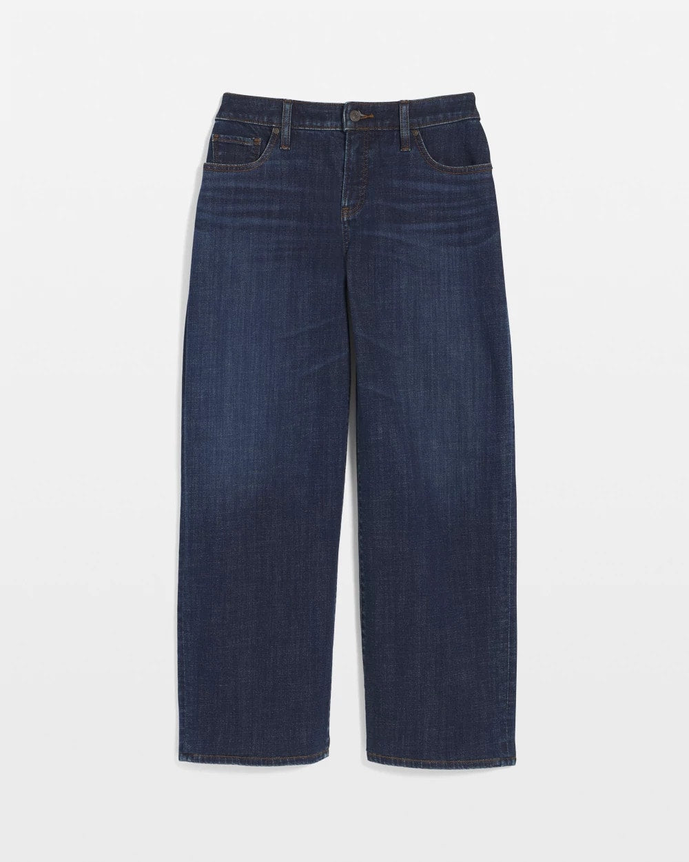 Chico's | Girlfriend Wide-Leg Cropped Jean/ Dark Sapphire Indigo