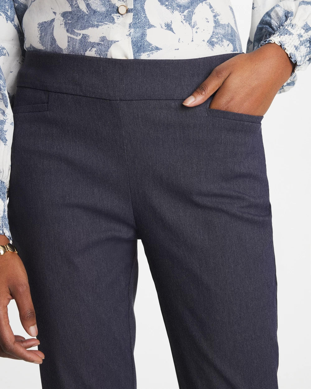 Chico's | Indigo Brigitte™ Slim Pull-On Ankle Pants/ Indigo
