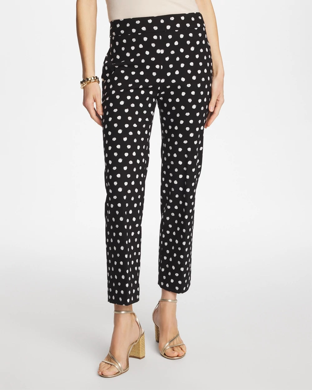 Chico's | Sketch Dot Brigitte™ Straight Crop/ Black
