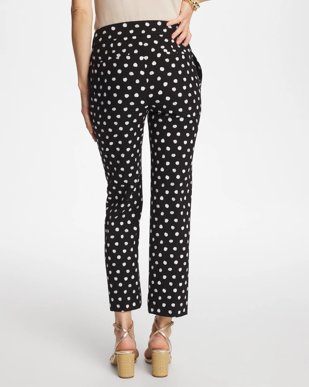 Chico's | Sketch Dot Brigitte™ Straight Crop/ Black