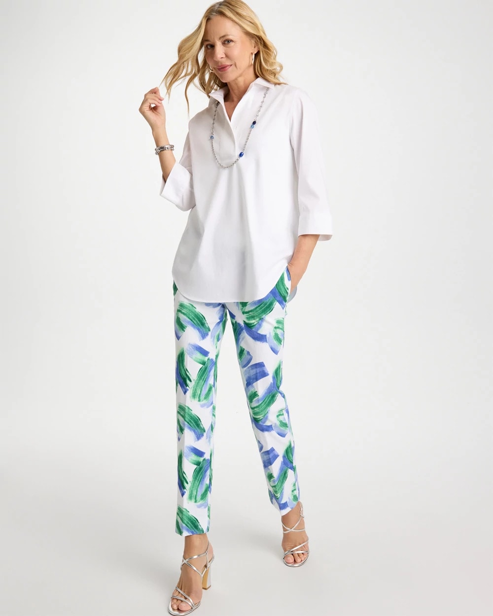 Chico's | Brigitte™ Straight Whisp Crop/ Amparo Blue