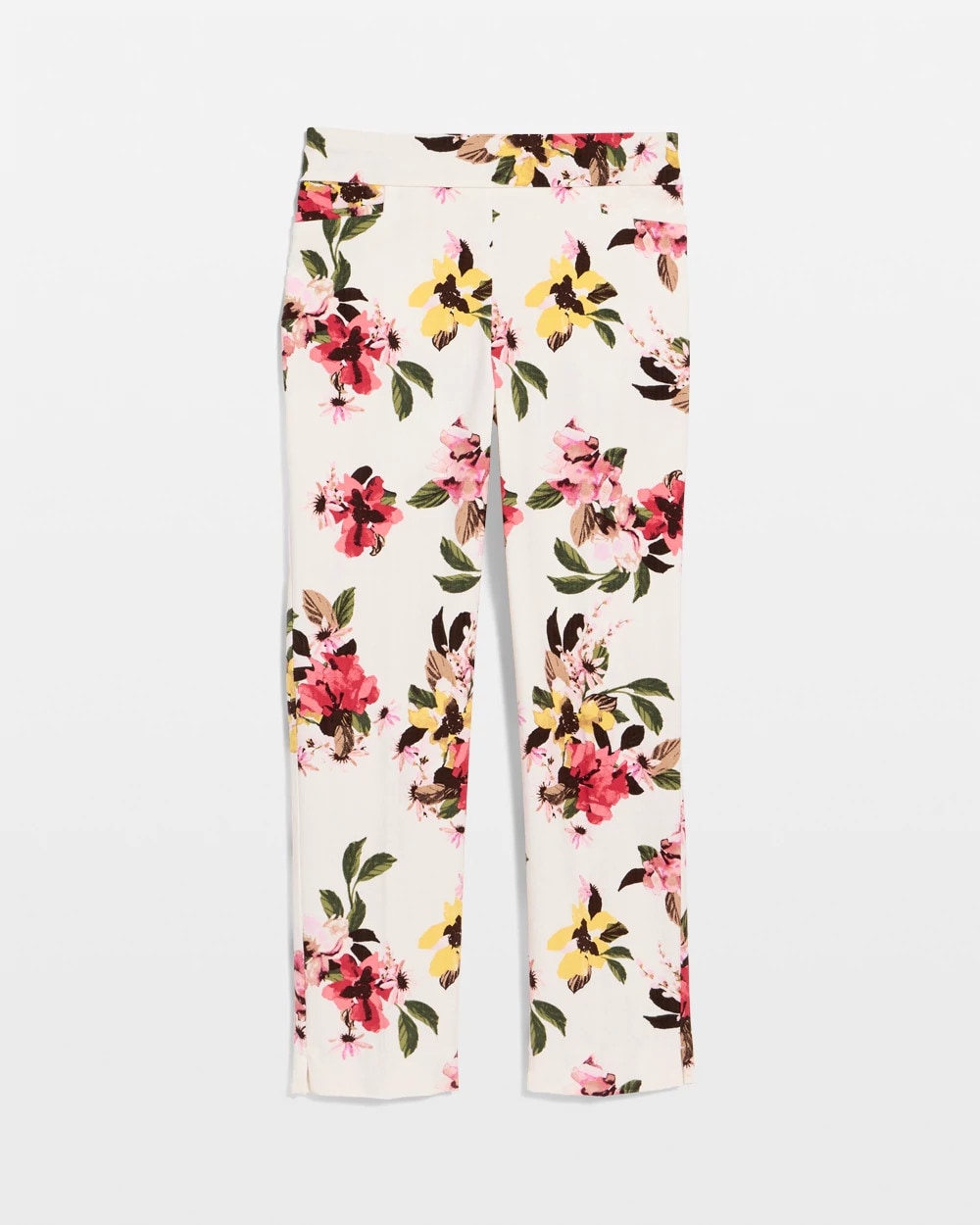 Chico's | Brigitte™ Slim Mari Bloom Crop/ Hot Honeysuckle
