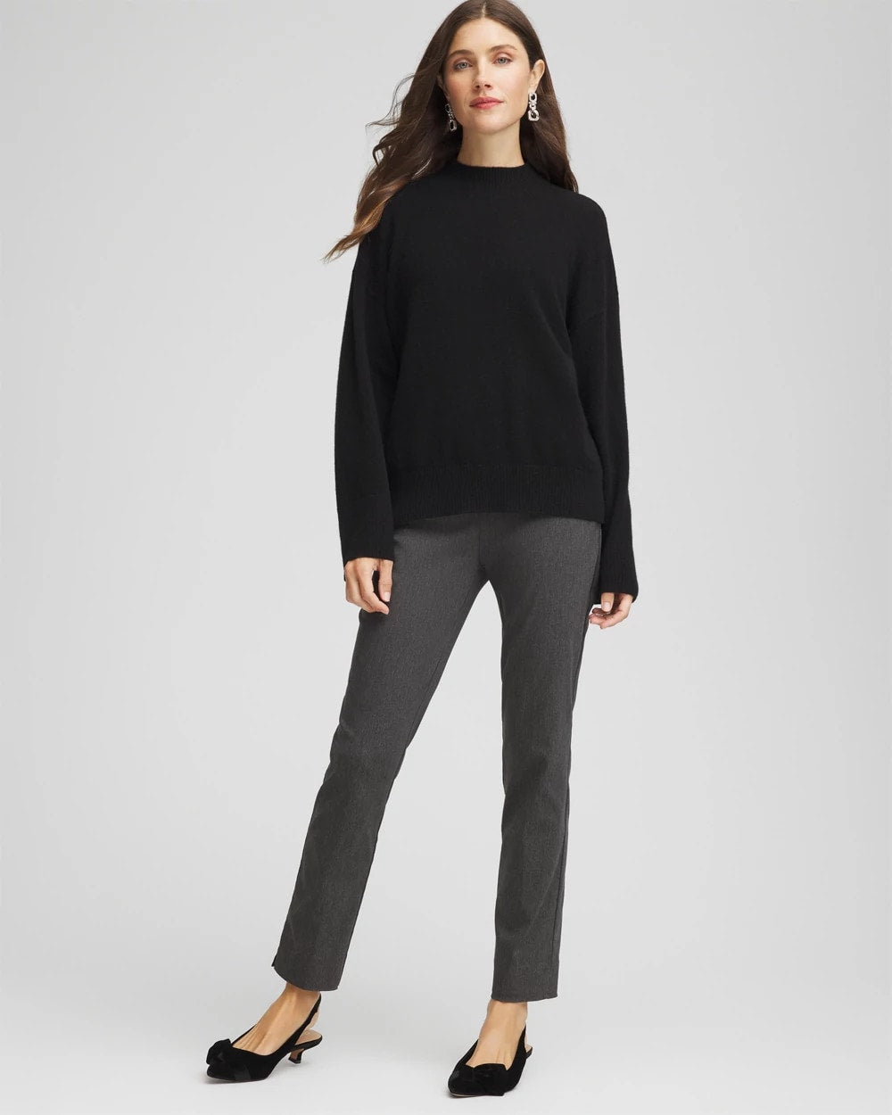Chico's | Brigitte™ Slim Ankle Pants/ Graphite Heather Gray