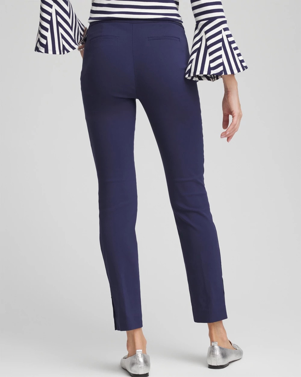 Chico's | Brigitte™ Pull-On Slim Rivet Ankle Pants/ Passport Blue