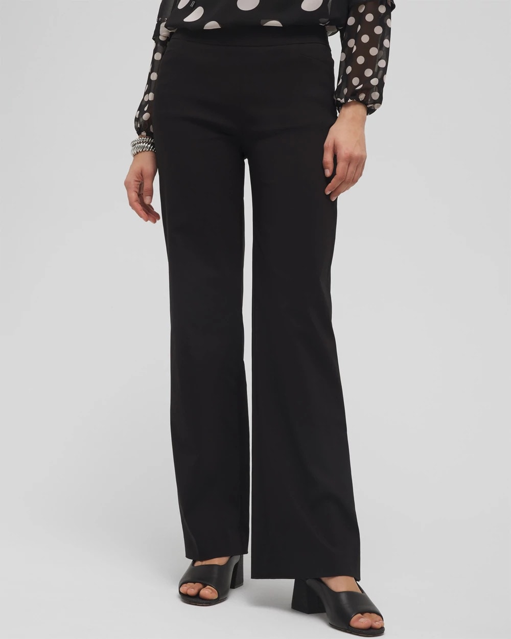 Chico's | Brigitte™ Slim Wide-Leg Pants/ Black