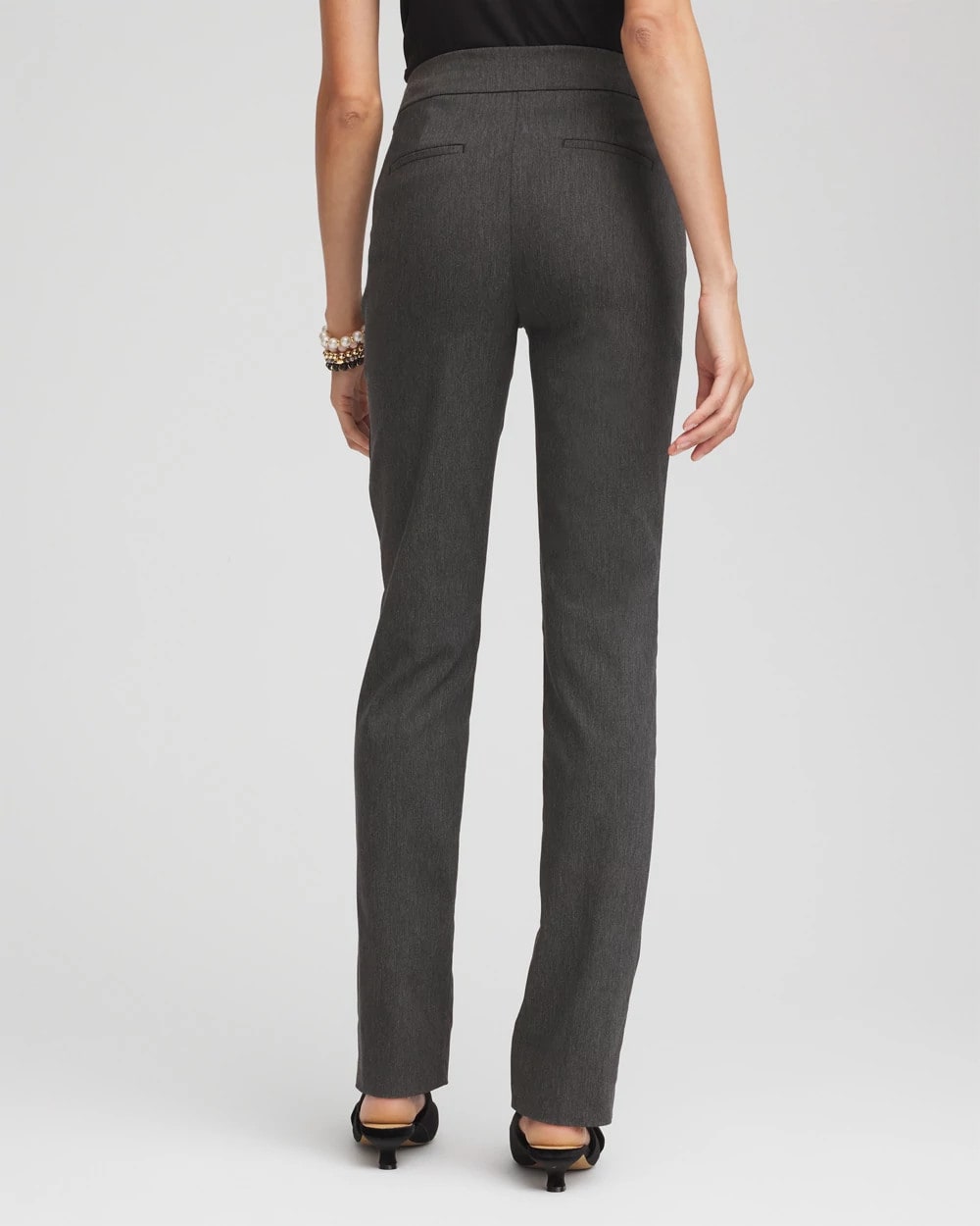 Chico's | Brigitte™ Slim Full-Length Pants/ Graphite Heather Gray