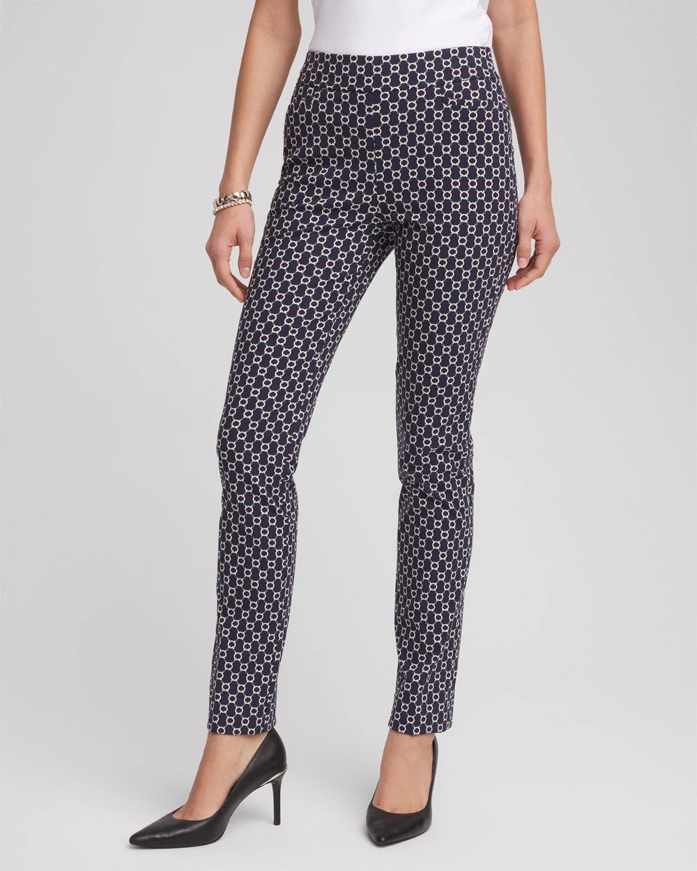 Chico's | Brigitte™ Chain Connection Slim Pants/ Passport Blue