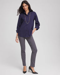 Chico's | Brigitte™ Chain Connection Slim Pants/ Passport Blue