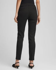 Chico's | Brigitte™ Slim Ankle Jacquard Pants/ Black