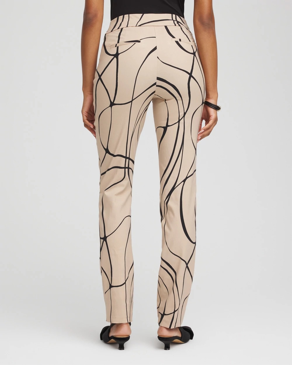 Chico's | Brigitte™ Golden Leaf Slim Full-Length Pants/ Champagne Fizz