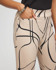 Chico's | Brigitte™ Golden Leaf Slim Full-Length Pants/ Champagne Fizz