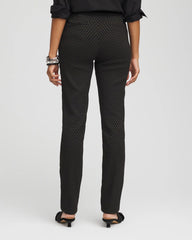 Chico's | Brigitte™ Slim Full-Length Jacquard Pants/ Black