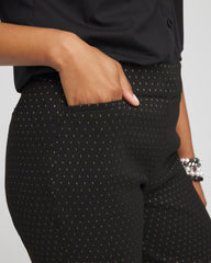 Chico's | Brigitte™ Slim Full-Length Jacquard Pants/ Black