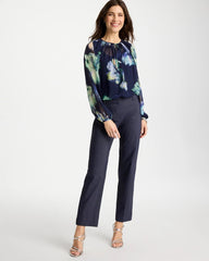 Chico's | Emme Fly Front Straight Ankle Pants/ Indigo