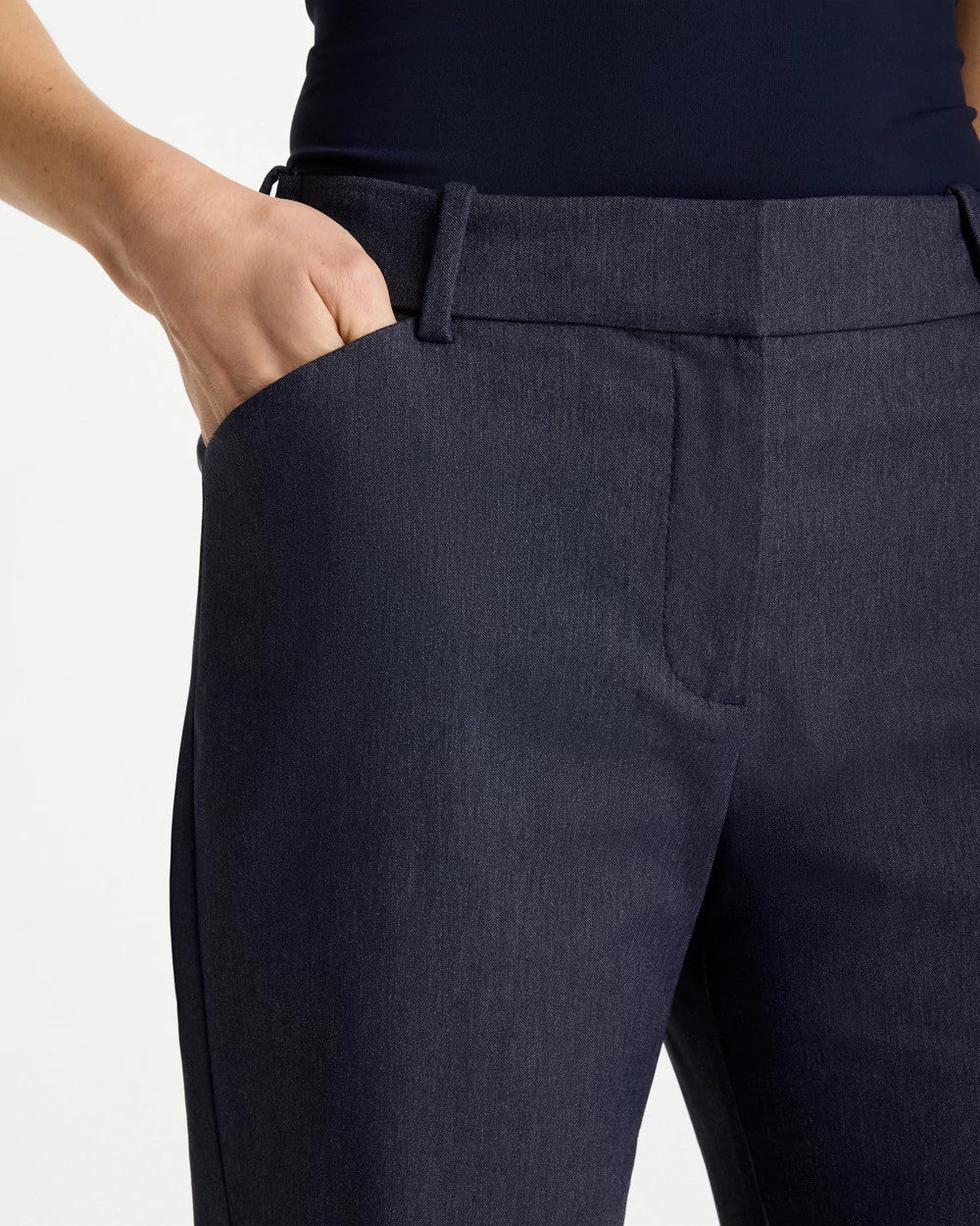 Chico's | Emme Fly Front Straight Ankle Pants/ Indigo