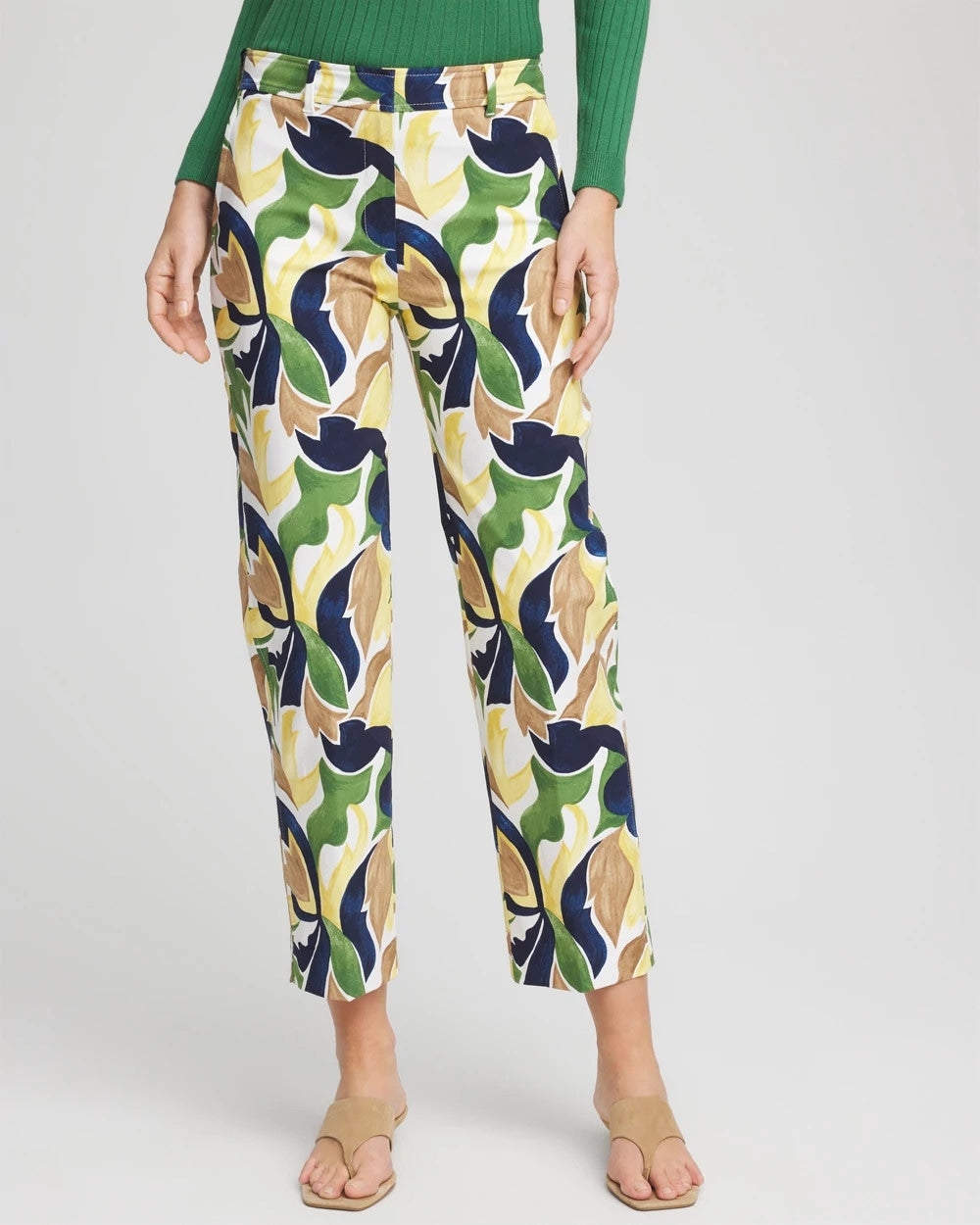 Chico's | Emme Straight Mod Cropped Pants/ Alabaster