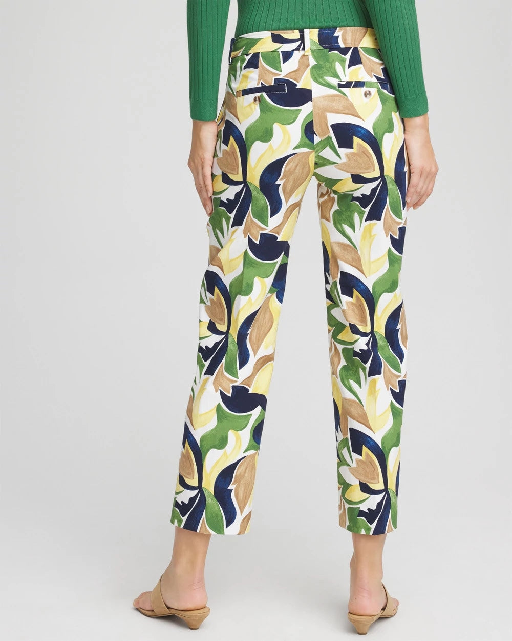 Chico's | Emme Straight Mod Cropped Pants/ Alabaster