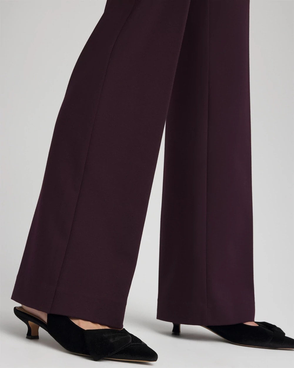 Chico's | Emme Wide-Leg Trouser Ponte Pants/ Night Bloom