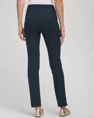 Chico's | Juliet Slim Trim Detail Ankle Pants/ Teal Shadow