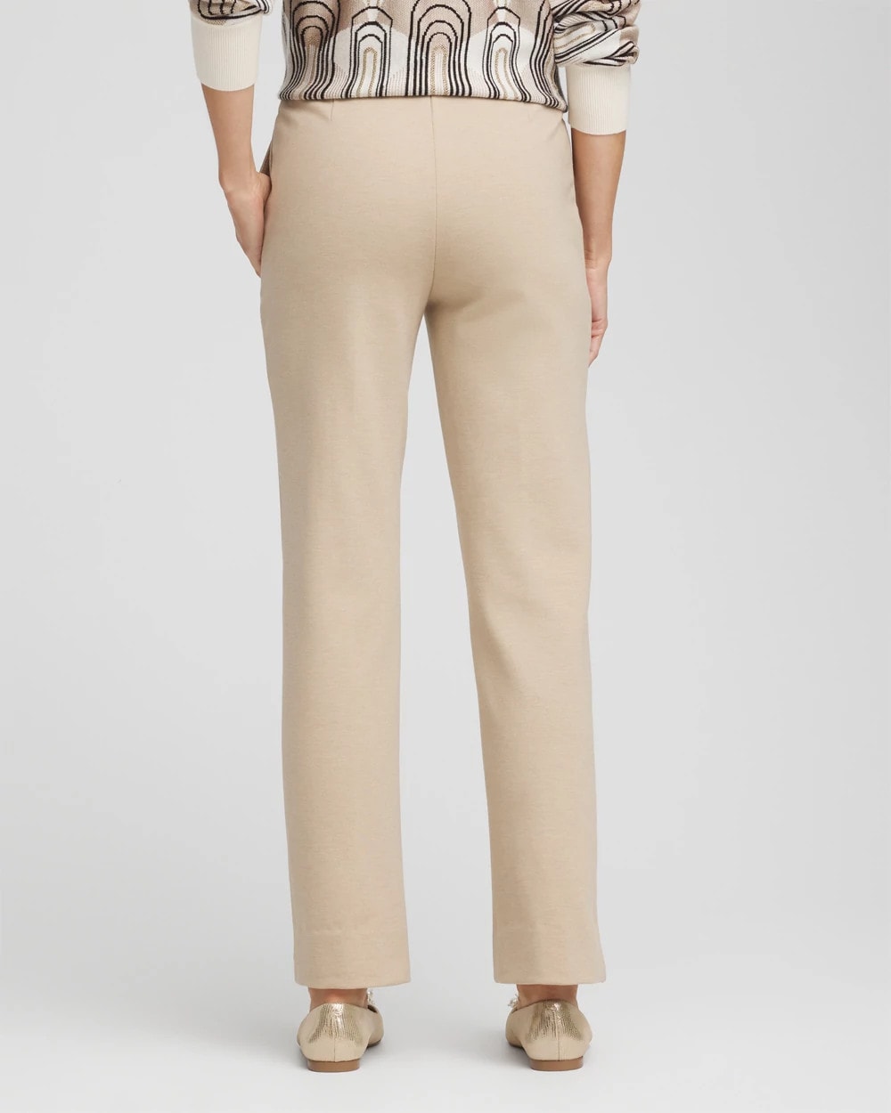 Chico's | Juliet Straight Ankle Pants/ Taupe Heather