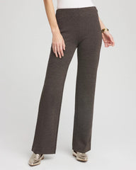 Chico's | Juliet Jacquard Full-Length Ponte Pants/ Black