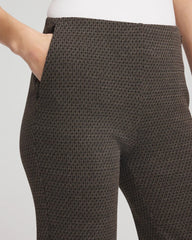 Chico's | Juliet Jacquard Full-Length Ponte Pants/ Black