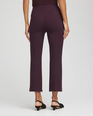 Chico's | Juliet Feathered Flared Cropped Pants/ Night Bloom
