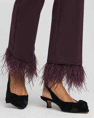 Chico's | Juliet Feathered Flared Cropped Pants/ Night Bloom