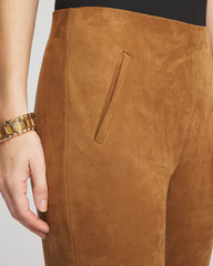 Chico's | Faux Suede Juliet Slim Ankle Pants/ Burnt Sienna