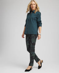 Chico's | Brinkly Blur Juliet Slim Ankle Pants/ Black