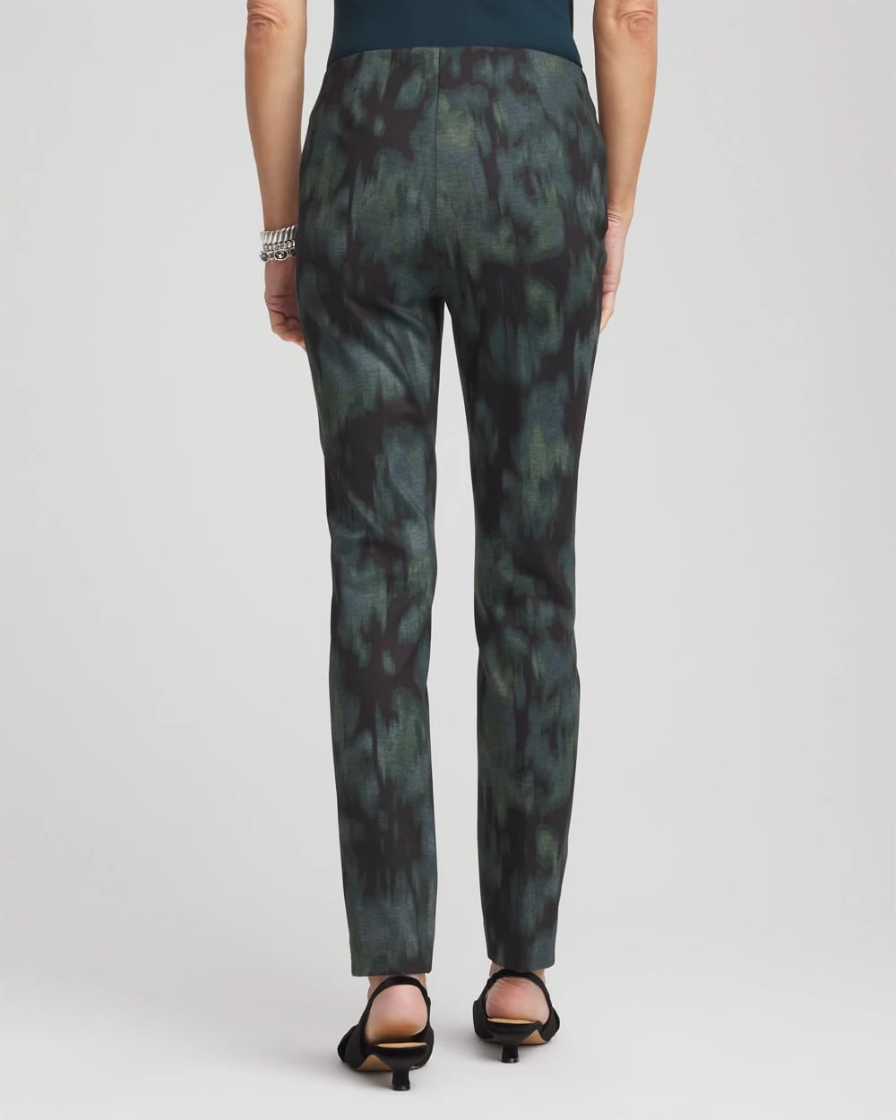 Chico's | Brinkly Blur Juliet Slim Ankle Pants/ Black