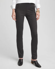 Chico's | Juliet Tonal Check Pants/ Black