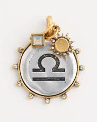 Chico's | Libra Zodiac Charm Pendant/ Mixed Metals