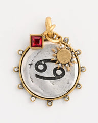 Chico's | Cancer Zodiac Charm Pendant/ Mixed Metals
