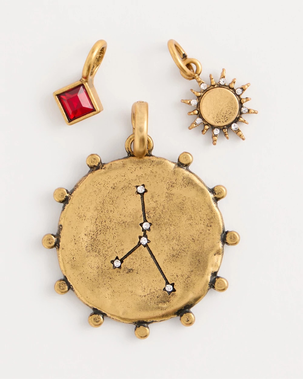 Chico's | Cancer Zodiac Charm Pendant/ Mixed Metals