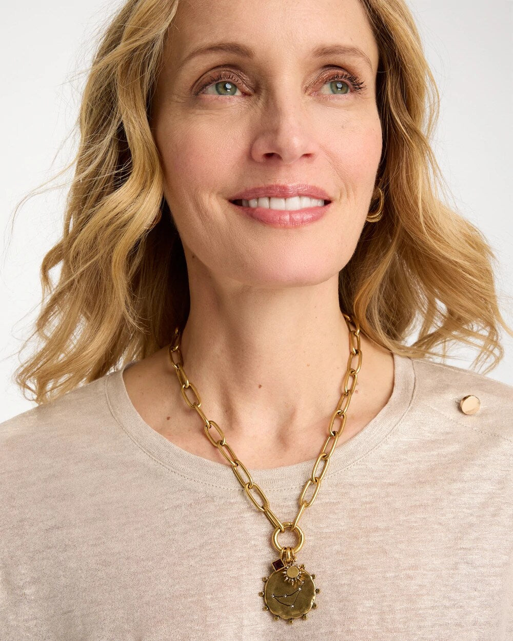 Chico's | Capricorn Zodiac Charm Pendant/ Mixed Metals