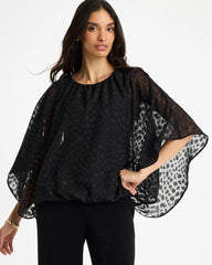 Chico's | Travelers™ Bubble Hem Top/ Travelers Black