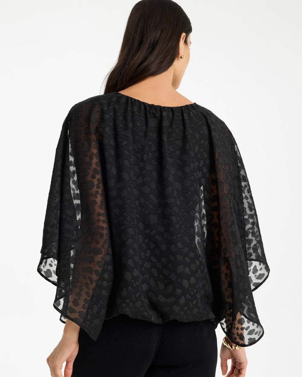 Chico's | Travelers™ Bubble Hem Top/ Travelers Black