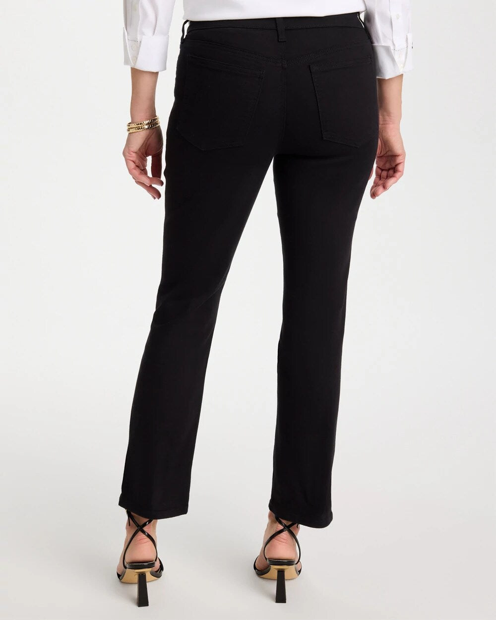 Chico's | Pull-On Straight Jeans/ Black