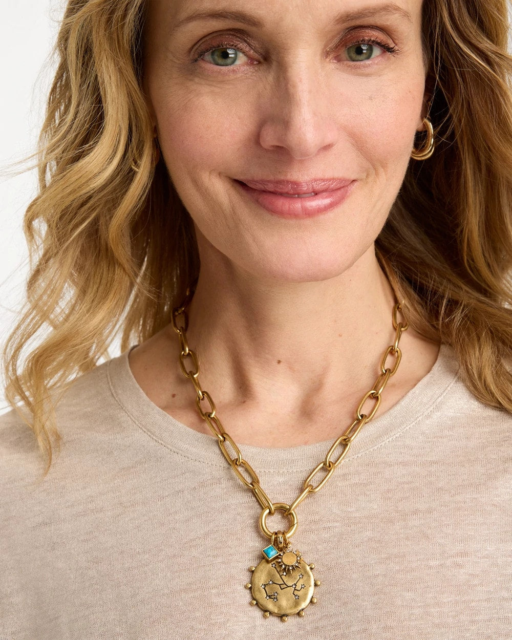 Chico's | Sagittarius Zodiac Charm Pendant/ Mixed Metals