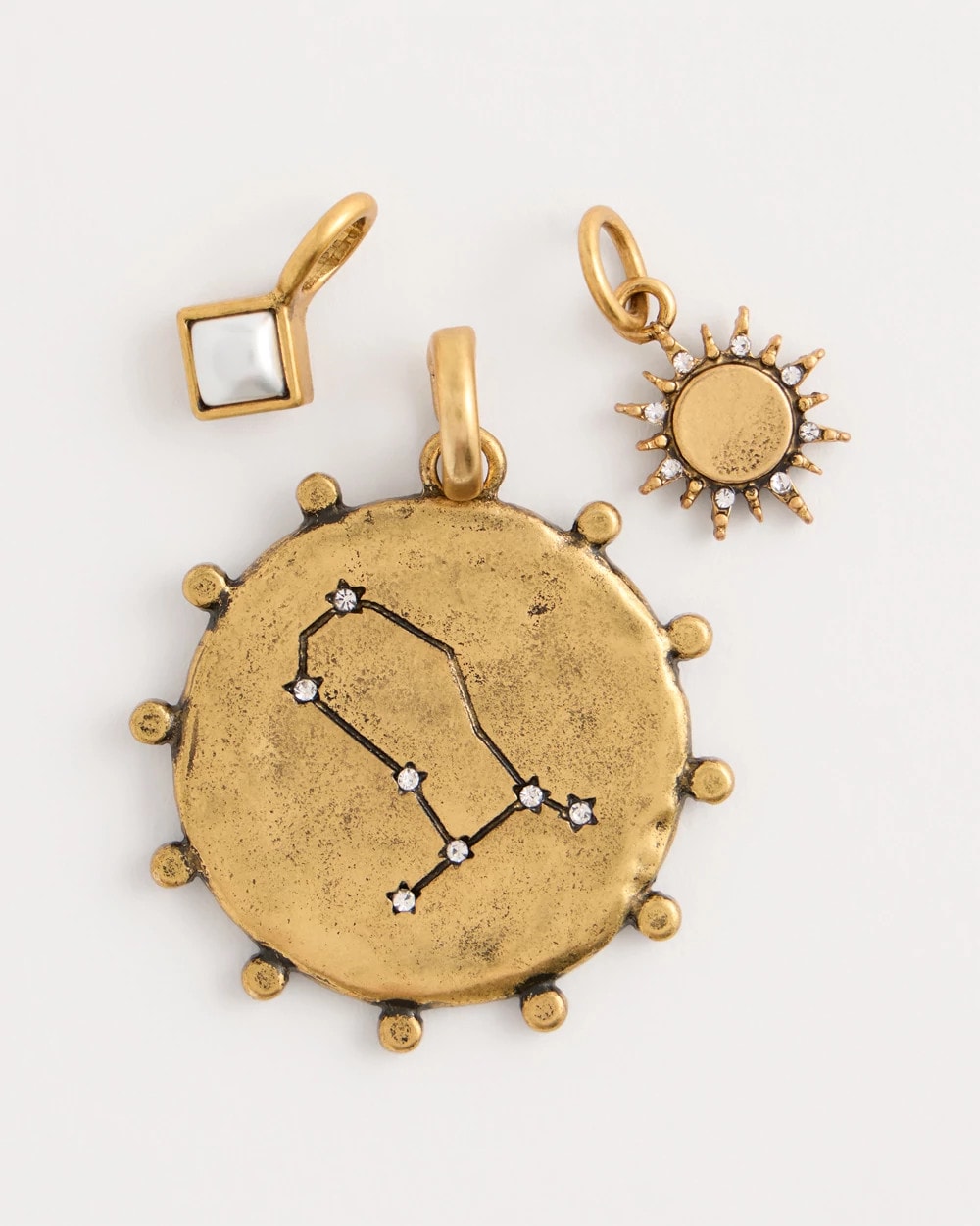 Chico's | Gemini Zodiac Charm Pendant/ Mixed Metals