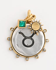 Chico's | Taurus Zodiac Charm Pendant/ Mixed Metals