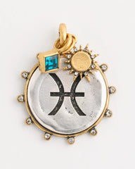 Chico's | Pisces Zodiac Charm Pendant/ Mixed Metals