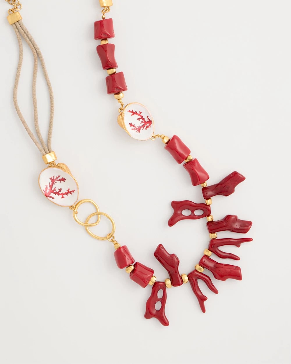 Chico's | Chico's Originals Red Resin Necklace/ Red