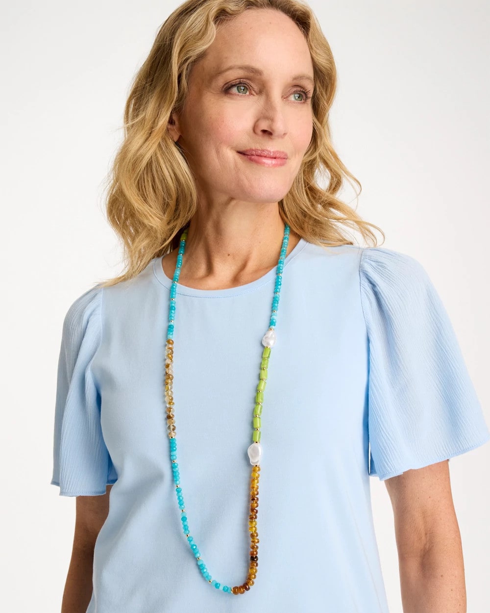 Chico's | Resin Single-Strand Necklace/ Multi