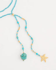 Chico's | Genuine Turquoise Stone Y-Necklace/ Teal