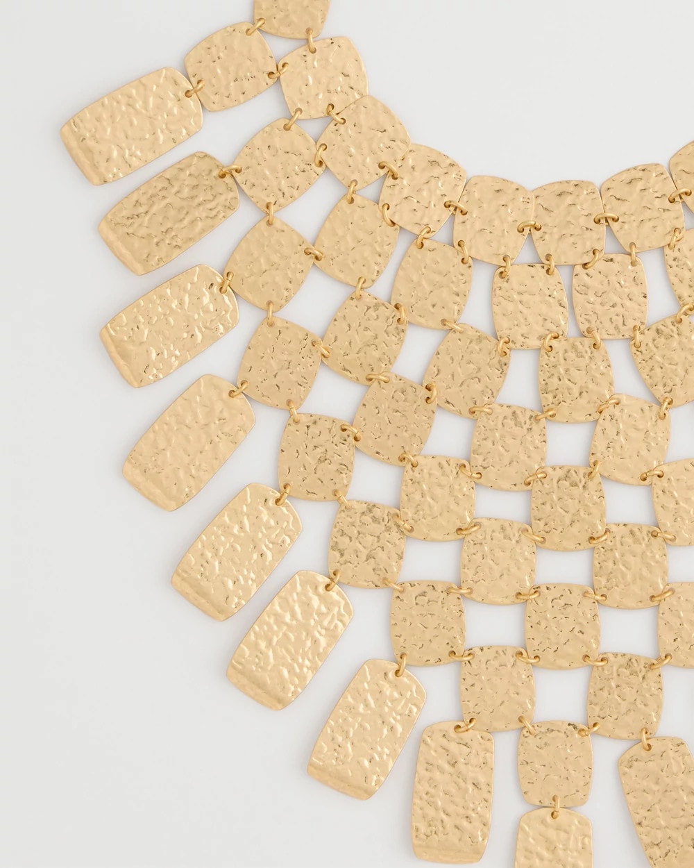 Chico's | Chico's Originals Hammered Bib Necklace/ Gold